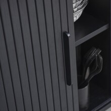 Sideboard >Nerja< in Schwarz - 140x76x45 (BxHxT)