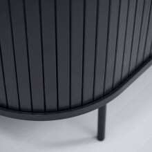 Sideboard >Nerja< in Schwarz - 140x76x45 (BxHxT)