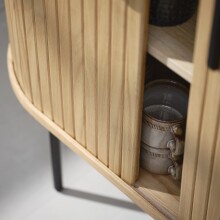 Highboard >Nerja< in Eiche furniert - 100x118x45 (BxHxT)