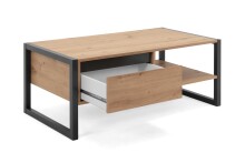 Wohnzimmer-Set >Arvada< (3 teilig) in Artisan Eiche / Anthrazit aus MDF
