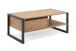 Wohnzimmer-Set >Arvada< (3 teilig) in Artisan Eiche / Anthrazit aus MDF