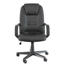 Bürostuhl >Menelas< in schwarz - 60x101x58cm...