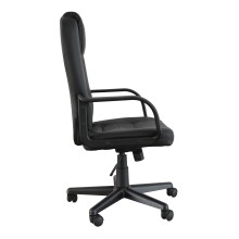 Bürostuhl >Menelas< in schwarz - 60x101x58cm (BxHxT)