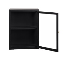 Vitrine >Calella< in Schwarz - 45x60x25 (BxHxT)