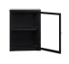 Vitrine >Calella< in Schwarz - 45x60x25 (BxHxT)