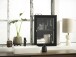 Vitrine >Calella< in Schwarz - 45x60x25 (BxHxT)