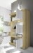 Vitrine >Belinda< in Eiche Cadiz / Weiss - 102x162x43cm (BxHxT)