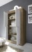 Highboard >Belinda< in Mercure Holzstruktur / Weiss - 102x162x43cm (BxHxT)