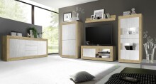Wandregal >Belinda< in Eiche Cadiz - 138x16x19cm (BxHxT)
