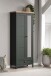 Garderobenschrank >Stanton< in Tannengrün / Eiche - 77x198x39cm (BxHxT)