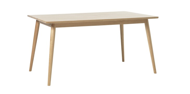 Esstisch >Blanes< in Klar Lackiert - 150x75x90 (BxHxT)