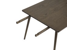 Ansteckplatte >Blanes< in Smoked Klar Lackiert - 45x90x2,5 (LxBxH)