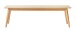 Bank >Blanes< in Klar Lackiert - 150x45x35 (BxHxT)