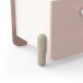 Nachttisch >Jade< in matt rosa/matt weiss aus Holzwerkstoff - 39x38x36cm (BxHxT)