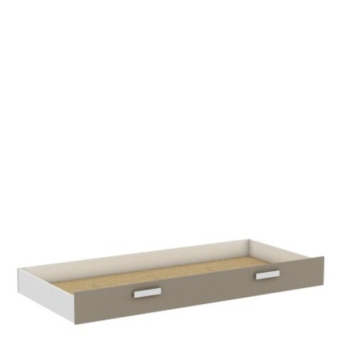 Bettschubkasten >Tidy< in Matt weiss/ton aus Holzwerkstoff - 198x22x93cm (BxHxT)