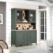 Wohnzimmer-Set >Stanton< in Tannengrün/Eiche aus Holzwerkstoff