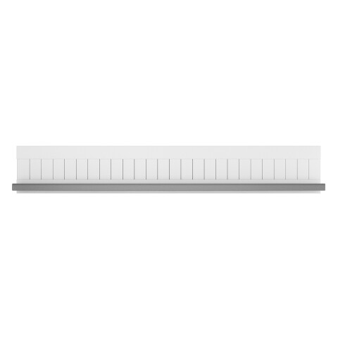 Wandboard >MIAMI< in Weiß/Grau aus Holz - 179x28x25,5cm (BxHxT)
