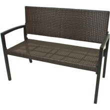 Gartenbank >Sanremo< in coffee aus Aluminium,...