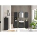 Waschbeckenunterschrank >Spice< in Schwarz matt - 60x57x32 (BxHxT)