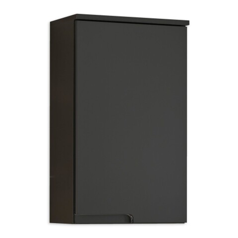 Hängeschrank >Spice< in Schwarz matt aus Holzwerkstoff - 40x67x23cm (BxHxT)