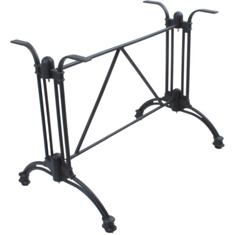 Tischgestell >Morena< in Schwarz aus Aluminium - 94x60x70cm (LxBxH)