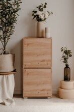 Aktenschrank >Fyn< in Artisan Oak - 46x96,5x33,5cm (BxHxT)