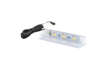 LED Glaskantenbeleuchtung >Hartford< in Kaltweiss -...
