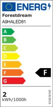 LED Glaskantenbeleuchtung >Hartford< in Kaltweiss - 6x1,1x2,2 (BxHxT)