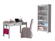 Jugendzimmer-Set >AMORI< in Weiß aus Massiv...