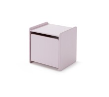 Nachtkonsole >KIDDY< in rosa aus MDF - 40x41x36cm...