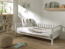 Funktionsbett >FRITZ< in Kiefer massiv weiß...