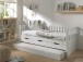 Funktionsbett >FRITZ< in Kiefer massiv weiß lackiert - 211,2x85,5x97,8 (BxHxT)