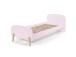 Kinderbett >KIDDY< in rosa aus Massiv Kiefer und MDF - 205,5x72,5x95cm (BxHxT)