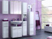 Hängeschrank >Parma< in Weiß aus MDF - 25x64x20cm (BxHxT)