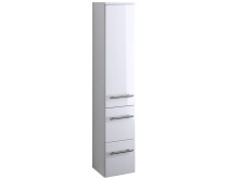 Midischrank >Parma< in Weiß/Hochglanz aus MDF...