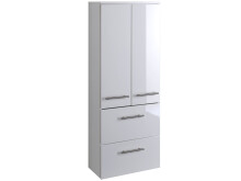 Midischrank >Parma< in Weiß/Hochglanz aus MDF...