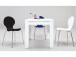 Stapelstuhl >Marcus< in Schwarz aus MDF - 49x87x53cm (BxHxT)