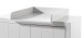 Wickelaufsatz >ERIK< in Weiß aus Massiv Kiefer und MDF - 76x10x54cm (BxHxT)