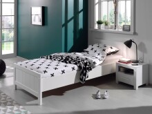 Jugendzimmer-Set >ERIK< in Weiß aus Massiv...