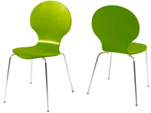 Stapelstuhl >Marcus< in grün aus MDF -...