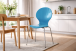 Stapelstuhl >Marcus< in kobaltblau aus MDF - 49x87x53cm (BxHxT)