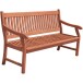 Gartenbank >New Jersey< in braun / holzoptik - 158x90x68 (BxHxT)