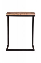 Beistelltisch >IRON< in braun / schwarz - 40x70x30...