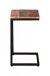 Beistelltisch >IRON< in braun / schwarz - 40x70x30 (BxHxT)
