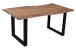 Baumkantentisch >Live< in Akazie / schwarz - 170x76x90 (BxHxT)