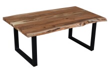 Couchtisch >Coffetable< in Akazie / schwarz -...