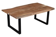 Couchtisch >Coffetable< in Akazie / schwarz - 110x45x65 (BxHxT)