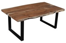 Couchtisch >Coffetable< in Akazie / schwarz - 110x45x65 (BxHxT)
