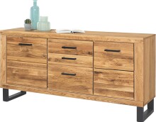 Sideboard >Tom-I< in Wildeiche / schwarz aus...