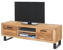 TV-Schrank >Tom-I< in Wildeiche / schwarz aus...